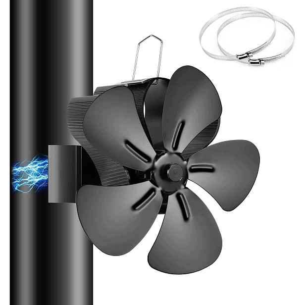 Magnetický Komínový Ventilátor 5 Lopatek Na Teplo Bez Elektrické Energie