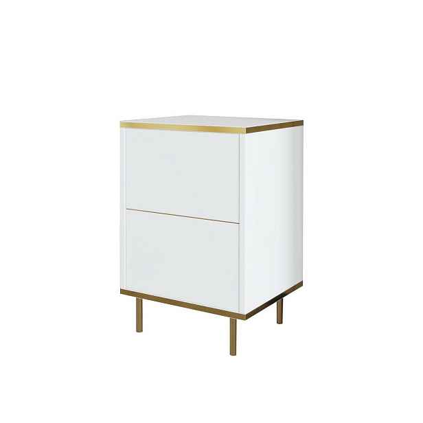 Noční stolek Imaj White and Gold