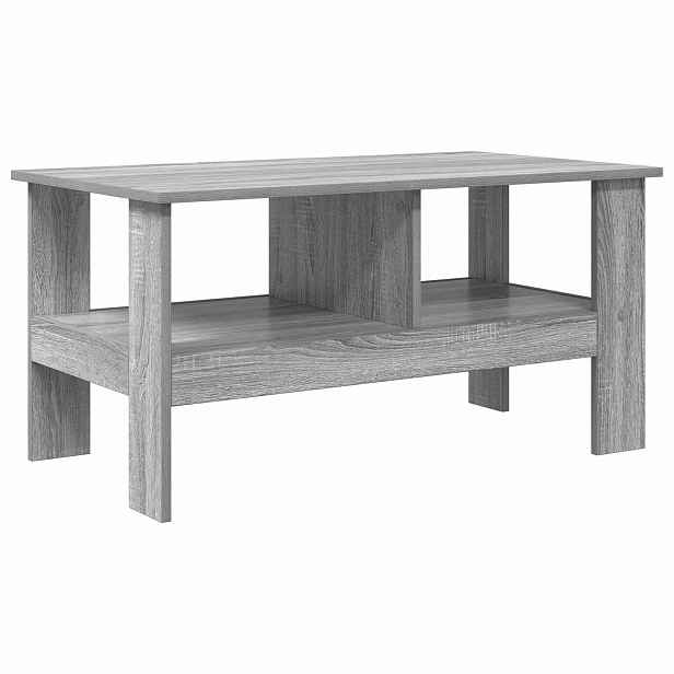 vidaXL Konferenční stolek Šedý Sonoma 90 x 50 x 45 cm Kompozitní dřevo