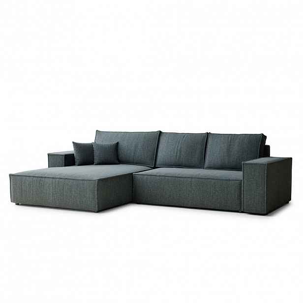 Maison de Reve ROHOVÁ SEDAČKA s funkcí spaní Maze, textil, modrý