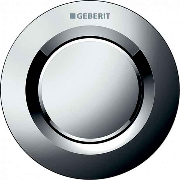 Geberit - Oddálené ovládání typ 01, pneumatické, pro 1 množství splachování, lesklý chrom 116.040.21.1