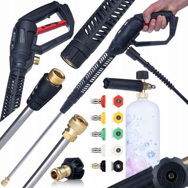Pistole Pro Clean PCG1 1L 5 Trysek M22 4000PSI Ocelová Lanka Pro Karcher