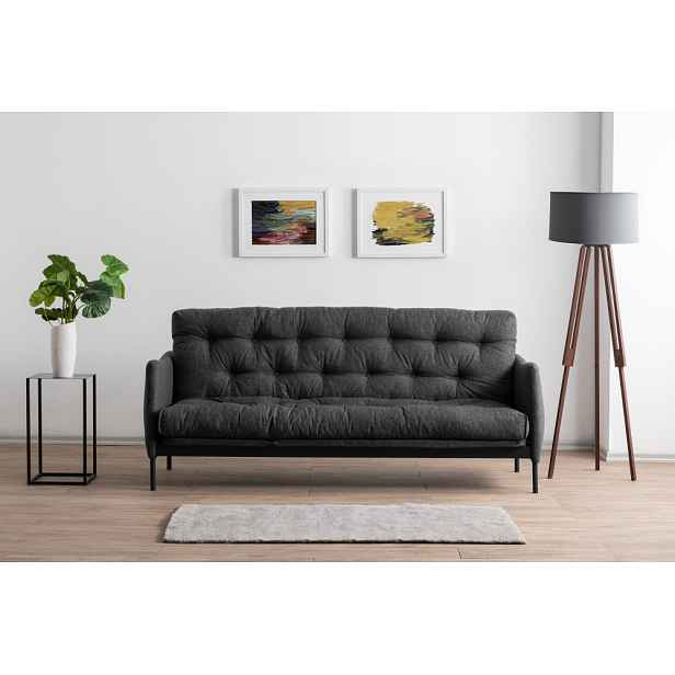 Trojmístná rozkládací pohovka Renge - Dark Grey