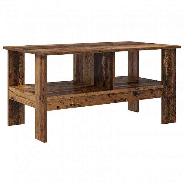 vidaXL Konferenční stolek Staré dřevo 90 x 50 x 45 cm Kompozitní dřevo