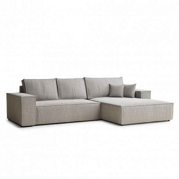 Maison de Reve ROHOVÁ SEDAČKA s funkcí spaní Maze, textil, šedobéžová