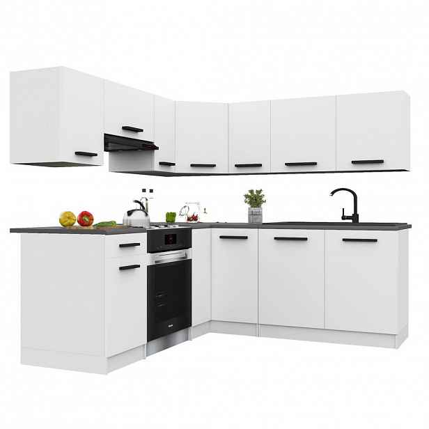 B BELINI GROUP KUCHYŇSKÁ LINKA Italia 6 360 cm, s pracovními deskami, Bílá matná