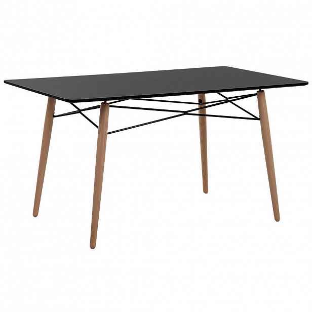 Beliani JÍDELNÍ STŮL 140/80/75 cm Černý, Světle hnědý Obdélníkový Biondi