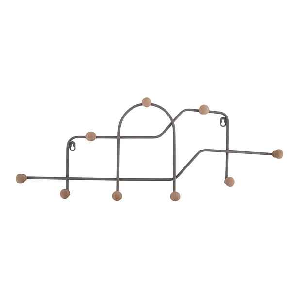 Šedý kovový nástěnný věšák 71 cm Maze – PT LIVING