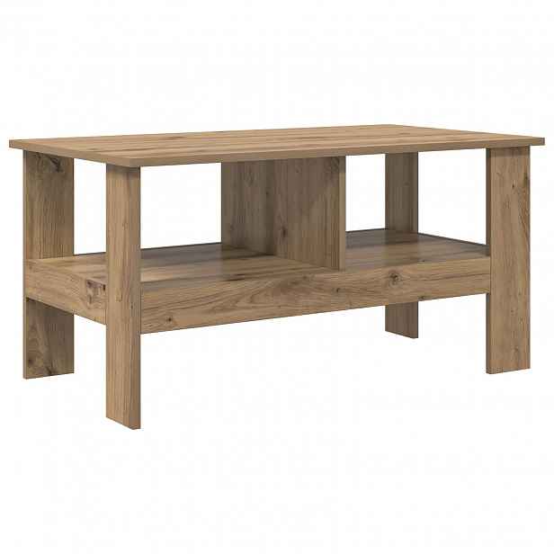 vidaXL Konferenční stolek Artisanový dub 90 x 50 x 45 cm