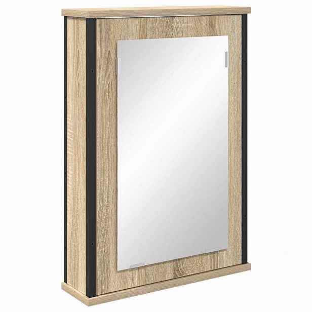 vidaXL Zrcadlová skříň Sonoma dub 42 x 12 x 60 cm Kompozitní dřevo