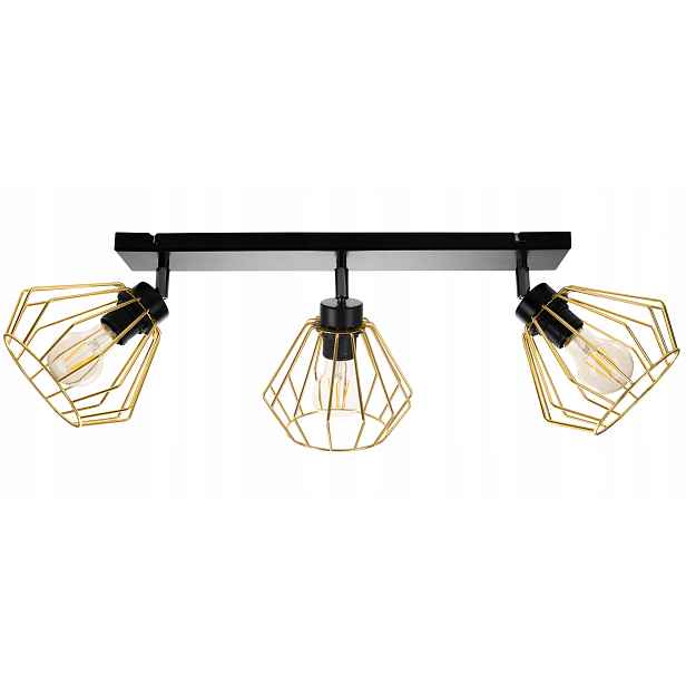 Závěsná Stropní Lampa Lustr Zlatý Stropní Svítidlo Led