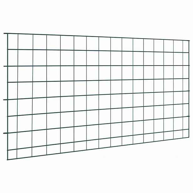vidaXL Sada plotu na rybník 5 ks 100 x 50 cm Ocel Zelená