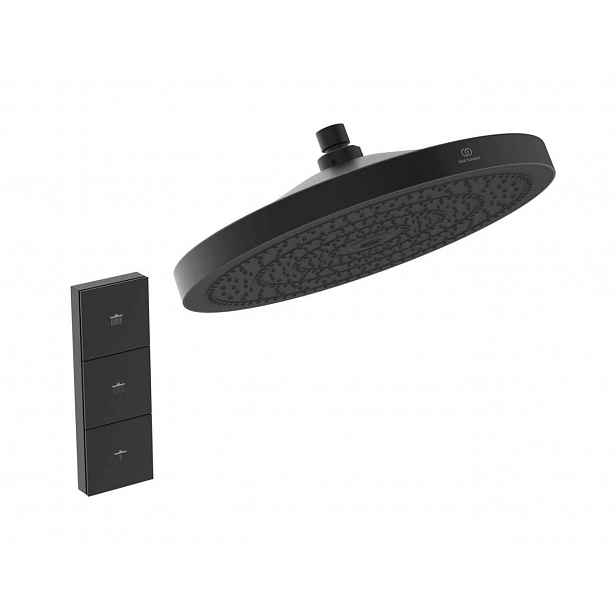 Ideal Standard Idealrain Solos - Hlavová sprcha, průměr 30 cm, 3 proudy, hedvábná černá A7889XG