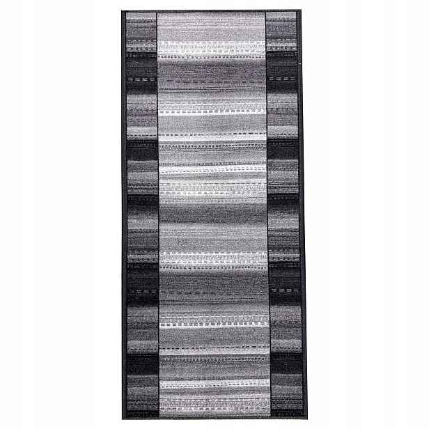 Koberec Na Chodník Imperia Grey 80X130 CM Protiskluzový, Odolný Polyamid