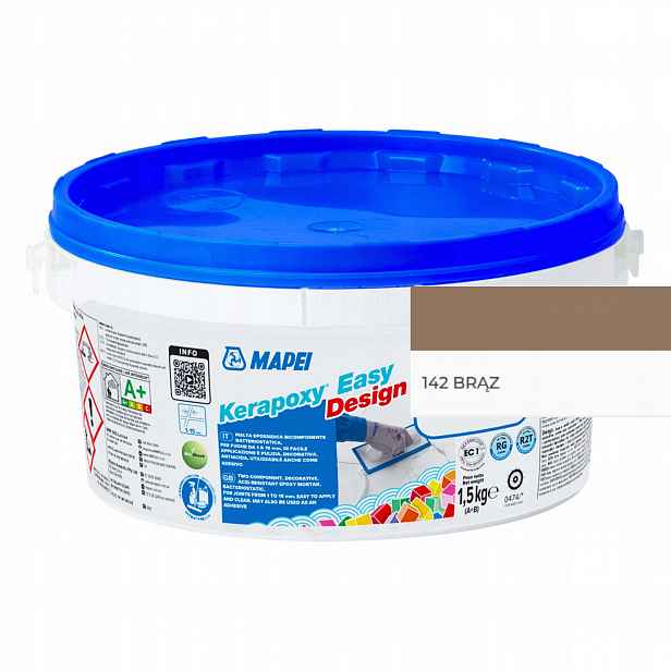 Mapei Epoxidová Spárovací Hmota Kerapoxy Easy Design 1,5 kg Kyselinovzdorná 142 hnědá