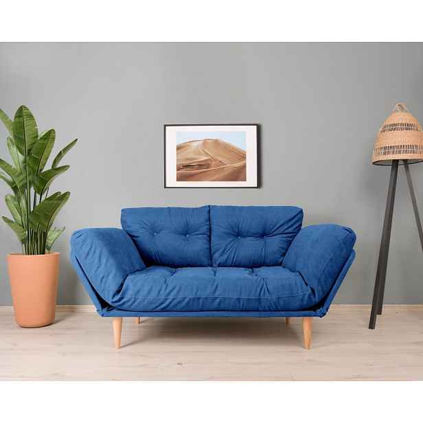 Trojmístná rozkládací pohovka Nina Daybed - Parliament Blue GR108