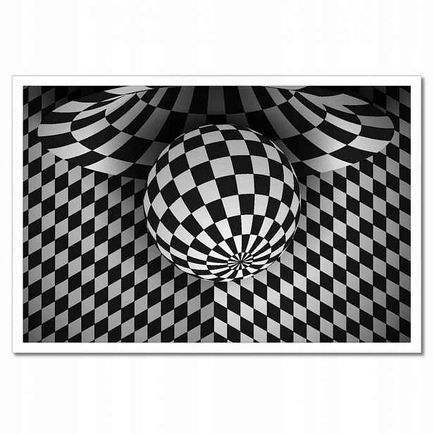 Plakáty v rámu 60x40 Abstrackja černobílá