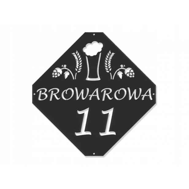 Číslo Na Dům 48 cm Tabule Adresa Ocel 2 mm Grafika 5226