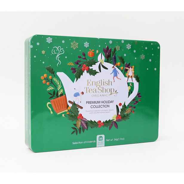 ENGLISH TEA SHOP Dárková čajová kazeta "Premium holiday collection" 36 ks - zelená