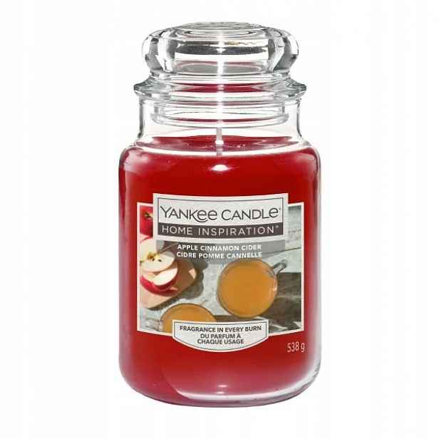 Tradiční parafínová svíčka Apple Cinnamon Cider Yankee Candle velká 1 ks