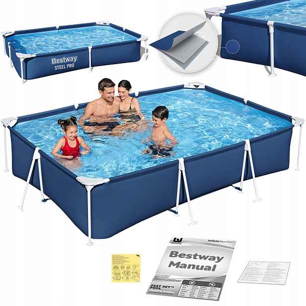 Zahradní bazénový rámový Bestway 300x201x66cm Steel Pro 56404 Rodinný Model 2025