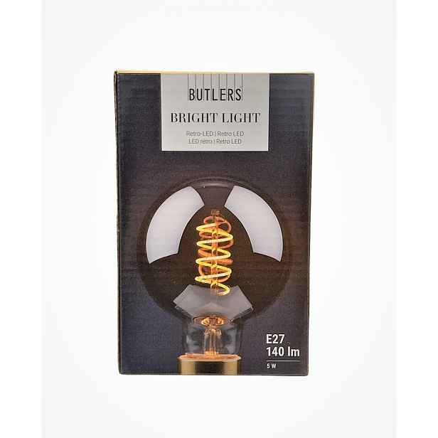 Butlers BRIGHT LIGHT LED Žárovka 9,5 cm - šedá