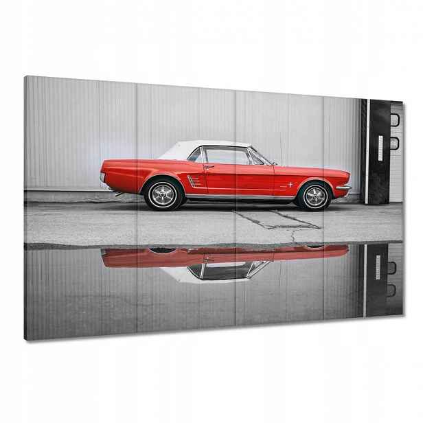 Obrazy 120x80 Červený Ford Mustang Usa