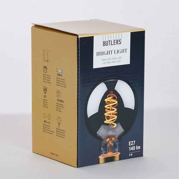 Butlers BRIGHT LIGHT LED Žárovka 9,5 cm - šedá
