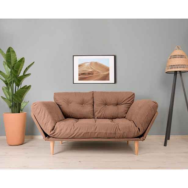 Trojmístná rozkládací pohovka Nina Daybed - Light Brown GR102