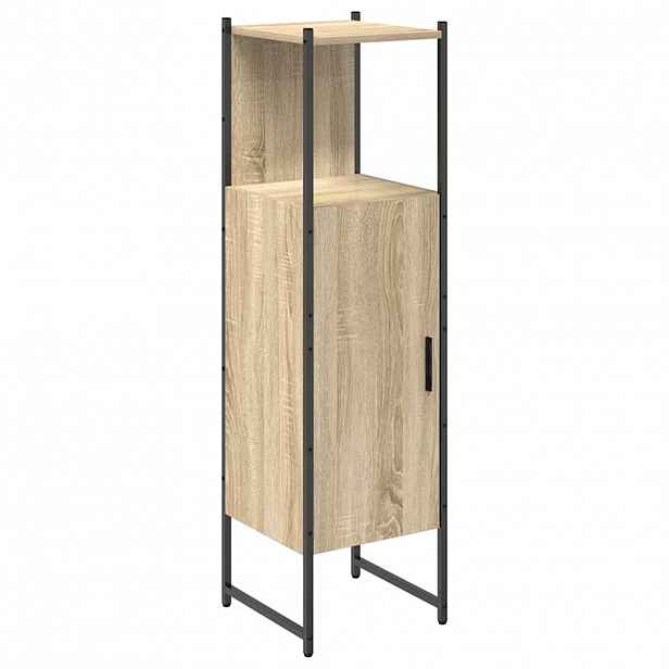 vidaXL Koupelnová skříň Béžová 33 x 33 x 120,5 cm Kompozitní dřevo