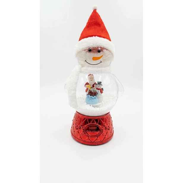 Velký sněhulák 40 cm Vánoční figurka Sněhová koule
