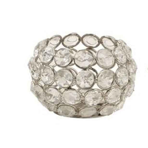 Kovový svícen vyplněný sklíčky Crystal - Ø 6*6 cm Light & Living