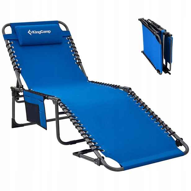 Lehátko ocel modré KingCamp