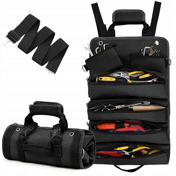 Skládací taška na nářadí, taška na nářadí se 4 velkými přihrádkami