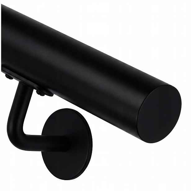 Stěnové zábradlí Schodišťové Černé 90 cm Nerezová ocel fi 42 mm Loft M8