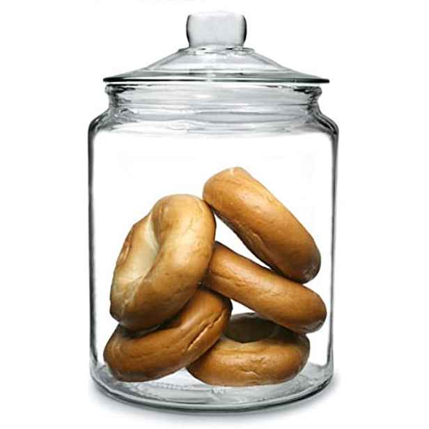 VILDE Skleněná dóza, velký objem 6,35l BISCOTTI