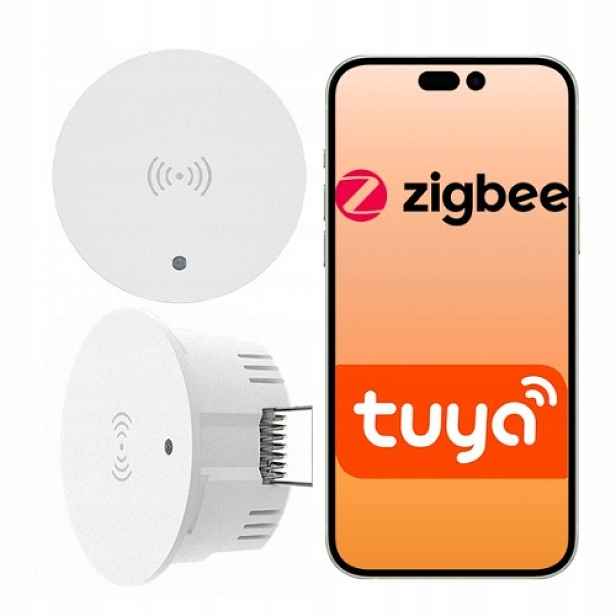 Podomítkový senzor přítomnosti, zapuštěná detekce pohybu Zigbee Tuya