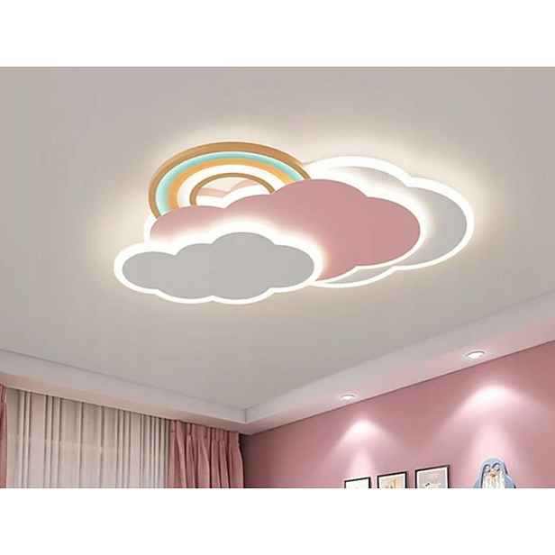 Led Stropní Lampa Mraky Růžová