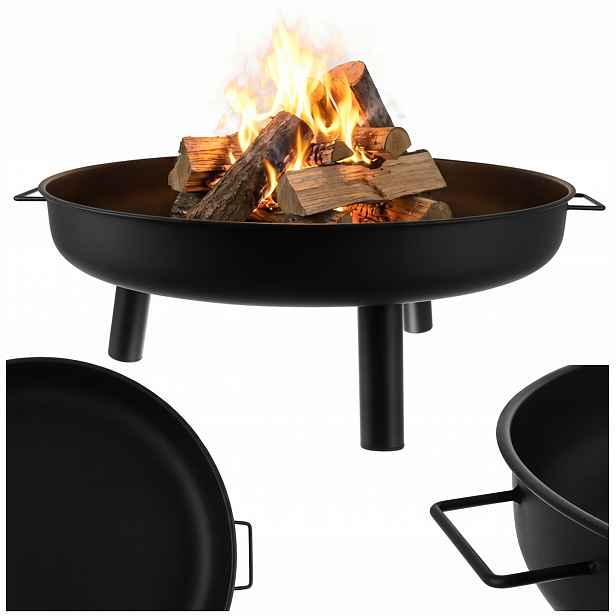 Zahradní ohniště Gril na oheň Velký 80 cm Mohutná trojnožka s držadly