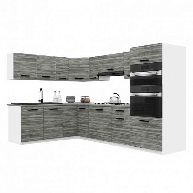 B BELINI GROUP KUCHYŇSKÁ LINKA Italia 8 420 cm , s pracovními deskami, Šedá Glamour