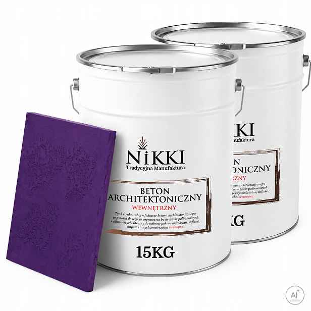 Dekorativní omítka s Betonu strukturou, vnitřní, 2 x 15 kg, fialová H2711