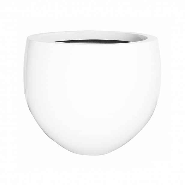 Květináč Jumbo Orb, barva lesklá bílá, více velikostí - PotteryPots Velikost: S - v. 73 cm, ⌀ 87 cm