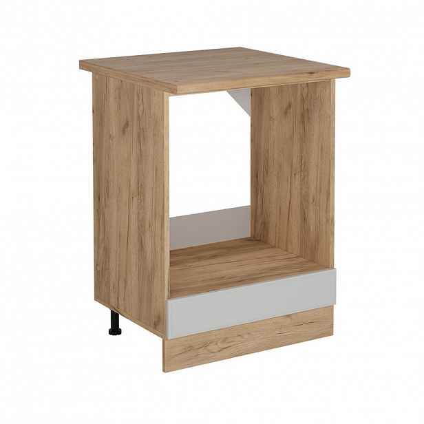 Vicco SKŘÍŇKA NA VESTAVĚNOU TROUBU R-Line Bílý venkovský dům 60 cm , PD Dub