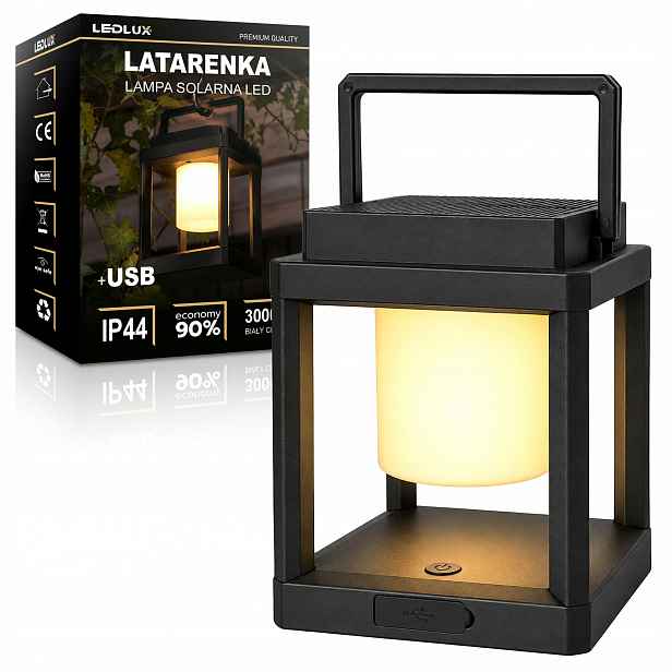 Solární Led lampa Lampa 2v1 stolní terasová zahradní lampa Lampa