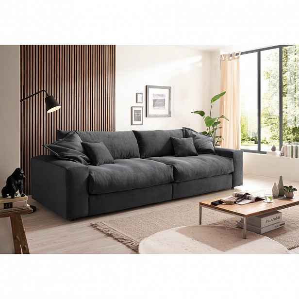 Livetastic TŘÍMÍSTNÁ POHOVKA, textil, antracitová