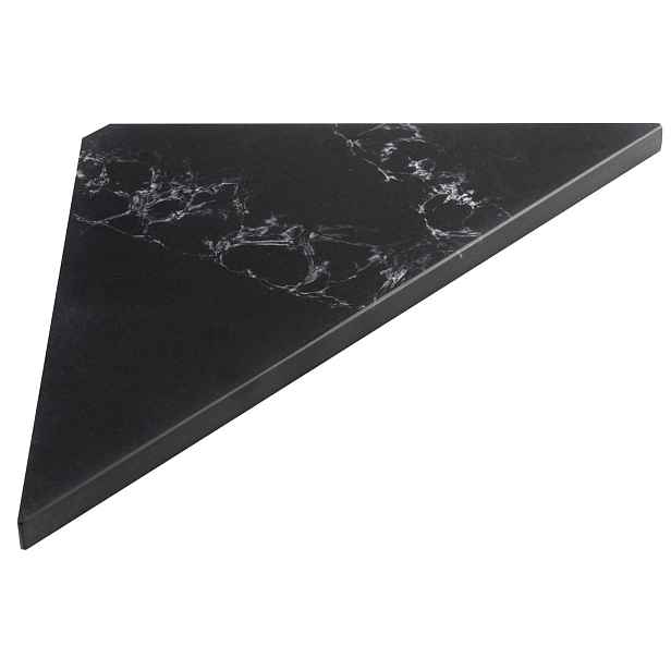 Sapho ABELINE rohová polička rockstone 250x250mm, black attica