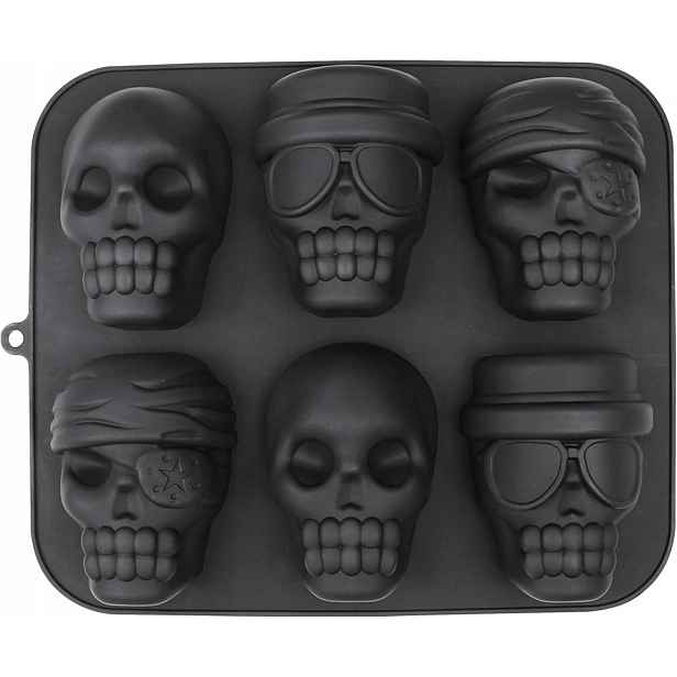 Silikonová Formička Halloween Lebka 6x Muffiny Dort