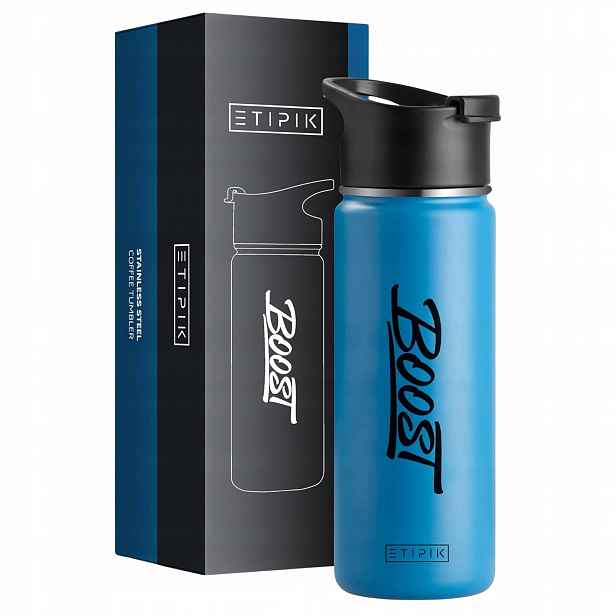 Termohrnek 530 ml ocelový, vzduchotěsný, na kávu, čaj do auta, cestování