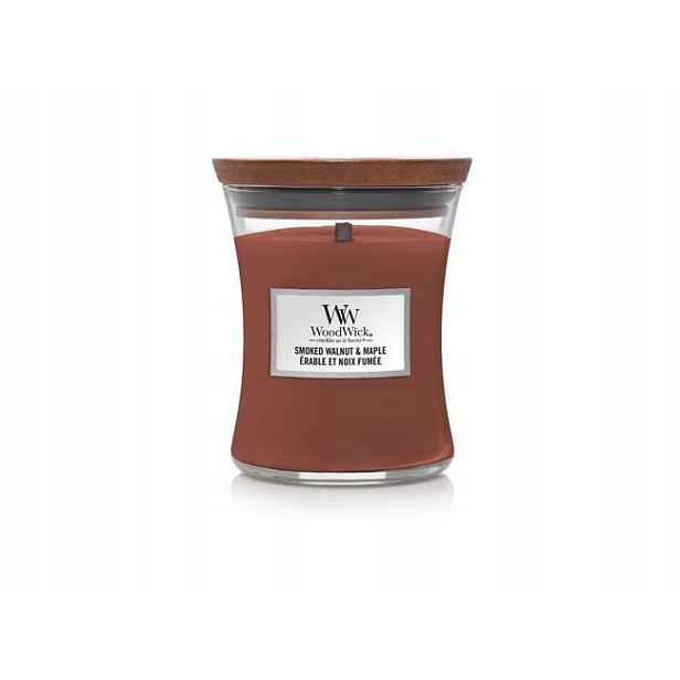 WoodWick střední svíčka Smoked Walnut & Maple 275 g