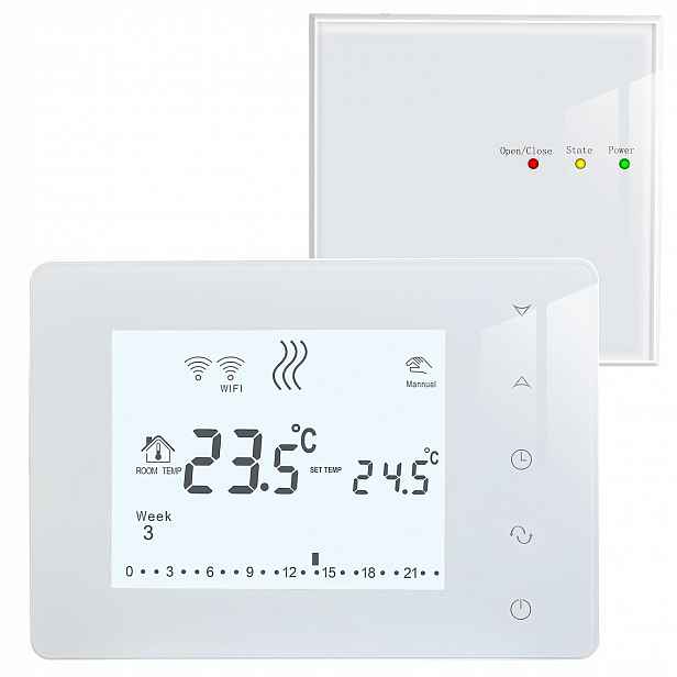 Termostat Smart Regulátor Topení Inteligentní Programovatelný Beok Wifi